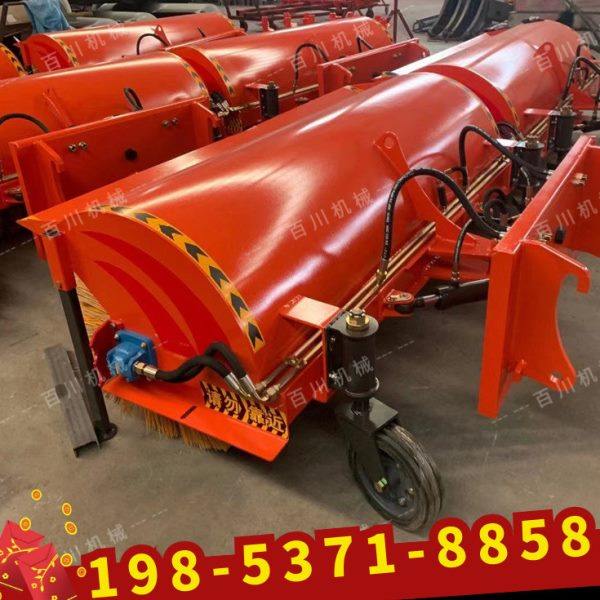 小型铲车洒水车汽车装载机加装2/2.5/3米除雪铲推雪板扫雪刷辊