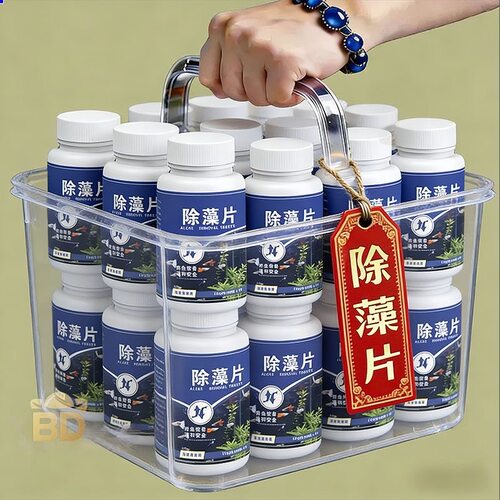 鱼缸除藻片绿藻青苔清除神器鱼缸除绿水褐藻丝藻黑藻水垢除藻除氯