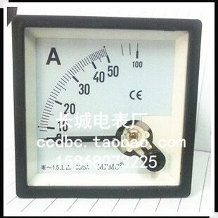 长城电表厂 SQ72 50/5A 交流指针电流表 新型 72*72