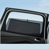 汽车车载侧窗车窗遮阳帘防晒遮光高档自动上下伸缩式 升降窗帘定做