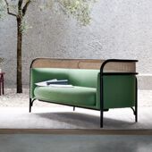 户外新中式 藤编真藤沙发庭院藤椅别墅藤条组合客厅样板设计师家具