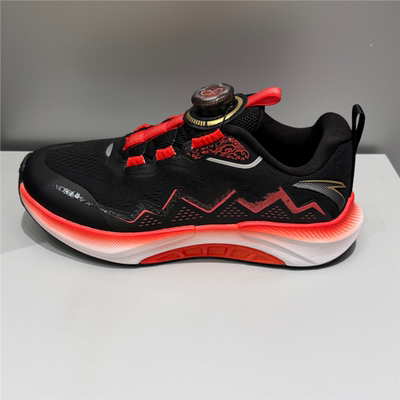 安踏儿童男大童跑鞋2026年新款防滑耐磨中大童旋钮口312615515