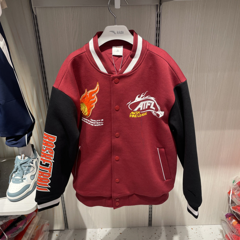 安踏童装男童夹克2025冬季新款男大童篮球训练运动外套 352541740