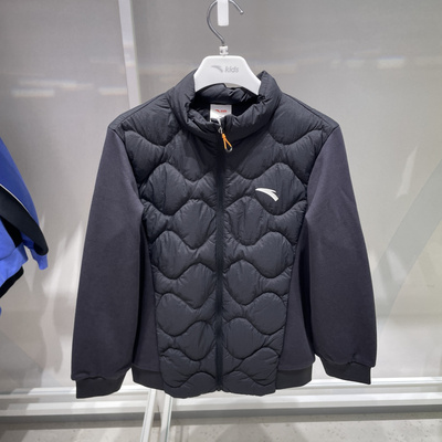 安踏男童外套25冬季新款男大童简约百搭加绒轻薄羽绒服 352546906