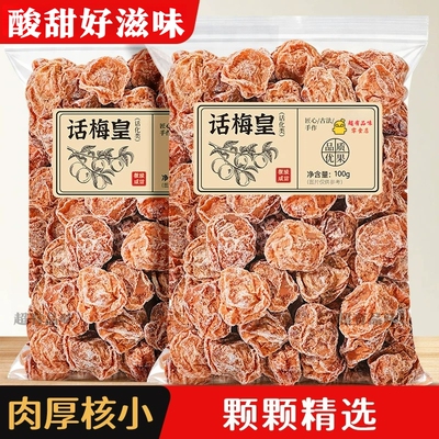 九制话梅干袋装咸酸梅干泡水喝梅子孕妇休闲零食果干果脯蜜饯梅肉