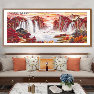 ks十字绣2024年新款 大气客厅卧室挂画自己绣 鸿运当头八方聚财版