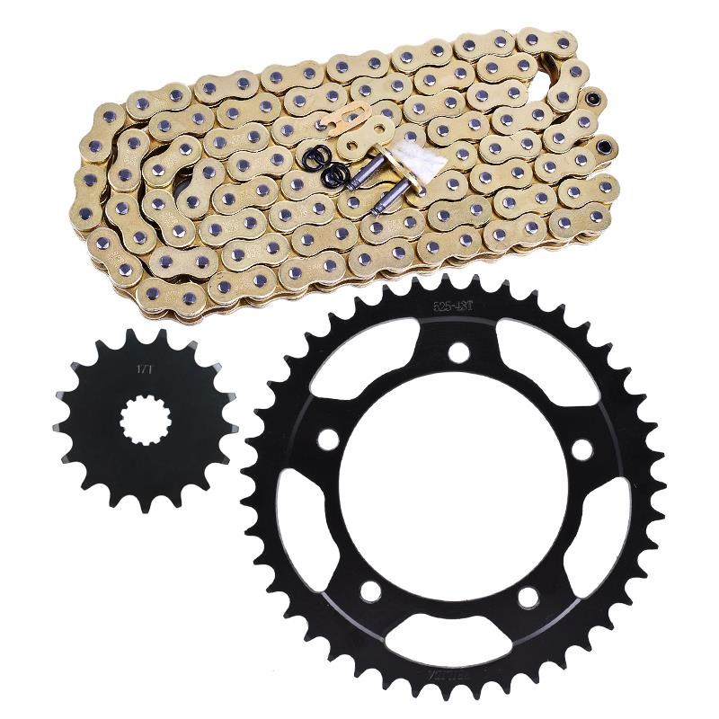 适用铃木小R中R大牙盘改装00-21年GSXR600 750小炼轮全套炼条炼盘