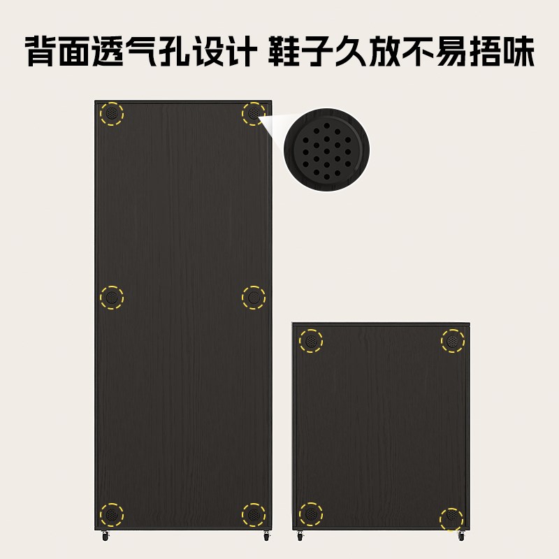 可移动鞋柜带锁带轮子家用门口楼道外一梯一户电梯走廊储物柜防盗