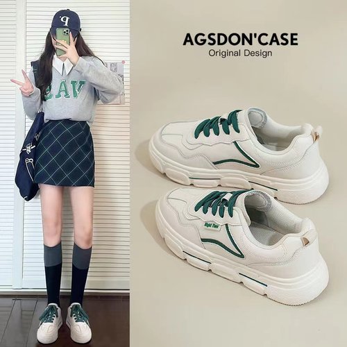 真皮小白鞋学生板鞋透气