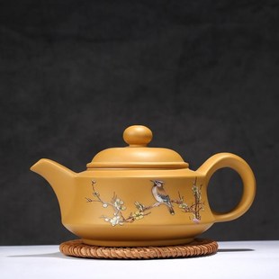 宜兴半手工紫砂壶原矿段泥柱础壶仿古壶泡茶壶功夫茶具家用茶具小