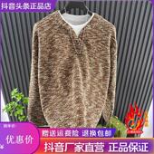 烽焱严选轻奢精品秋冬季 潮流复古 潮牌假两件男士 新品 T恤400克美式