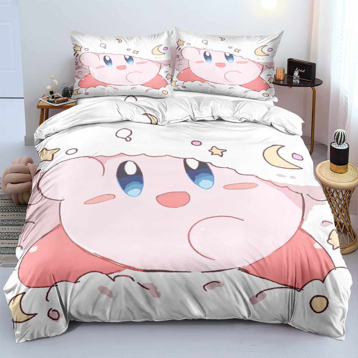 星之卡比系列磨毛儿童三件套90-110g来图可 定 一件代发亚马逊大,3C数码配件,摄像机配件,淘宝优惠券,粉丝福利购,淘宝优惠卷