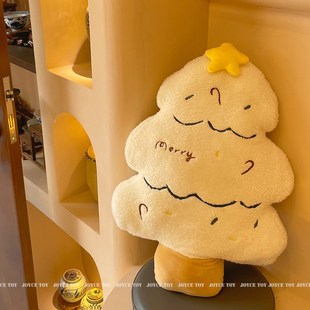 饰抱枕圣诞树玩偶客厅沙发靠垫床上靠枕圣诞节礼物 INS新年节日装