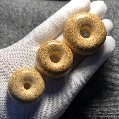 老料龙血金丝竹面包圈文玩墩子饼