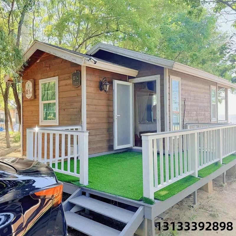 户外防腐木木屋移动售货亭售卖亭屋岗亭公园广场景区小木屋可拆装