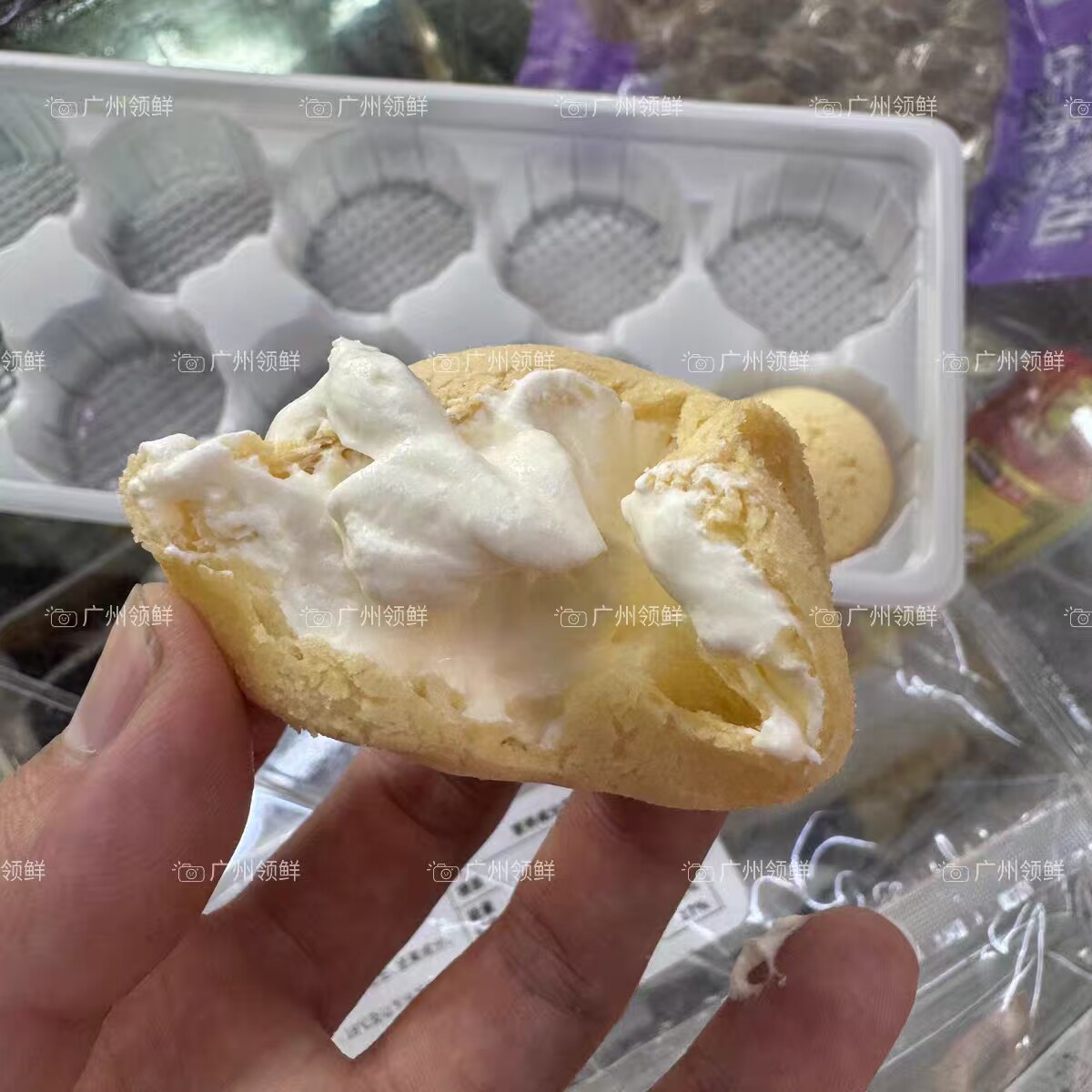 阿诺爆浆麻薯奶油芝士脆皮泡芙球大福网红糕点心甜品西式糯米糍