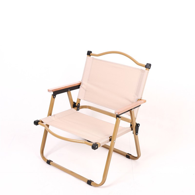 优选户外克米特椅露营便携折叠靠背椅 野营榉P木扶手沙滩椅子批.