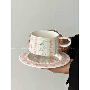 复古陶瓷咖啡杯碟套装 趣皿ins风法式 下午茶餐具马克杯子精致礼盒