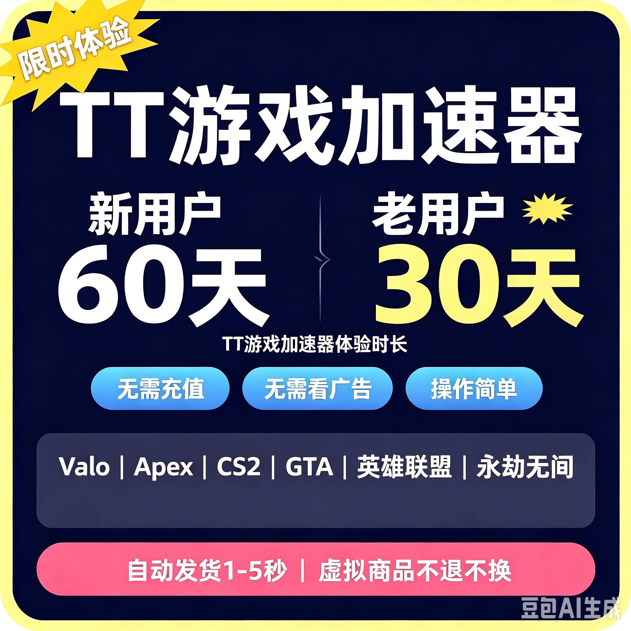 TT语音加速器 30天体验会员图片