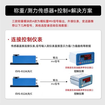 微量程称重传感器n模块高精度点胶机压力测量模块工业称重