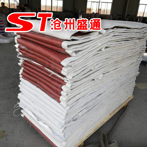 缝制脱硫减震耐温蒙皮圈带 非金属硅胶织物非金属补偿器蒙皮