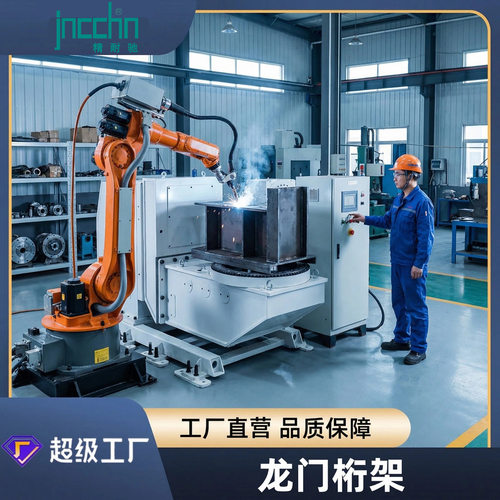 焊接机器人配套L型双轴伺服变位机机器人第七轴自动焊接工作站
