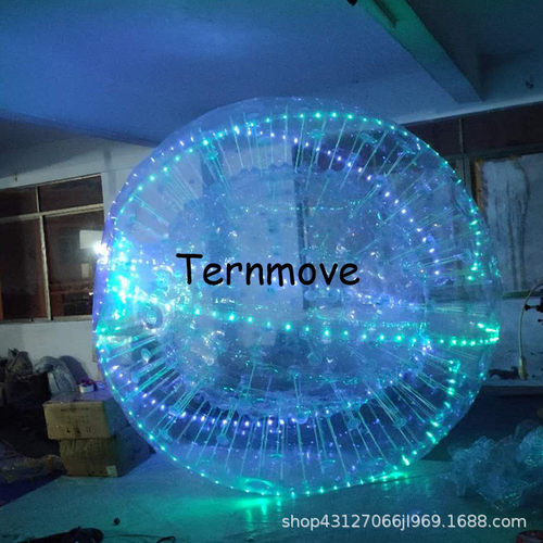 充气悠波球发光草地雪地球团建道具zorb balloon with led light