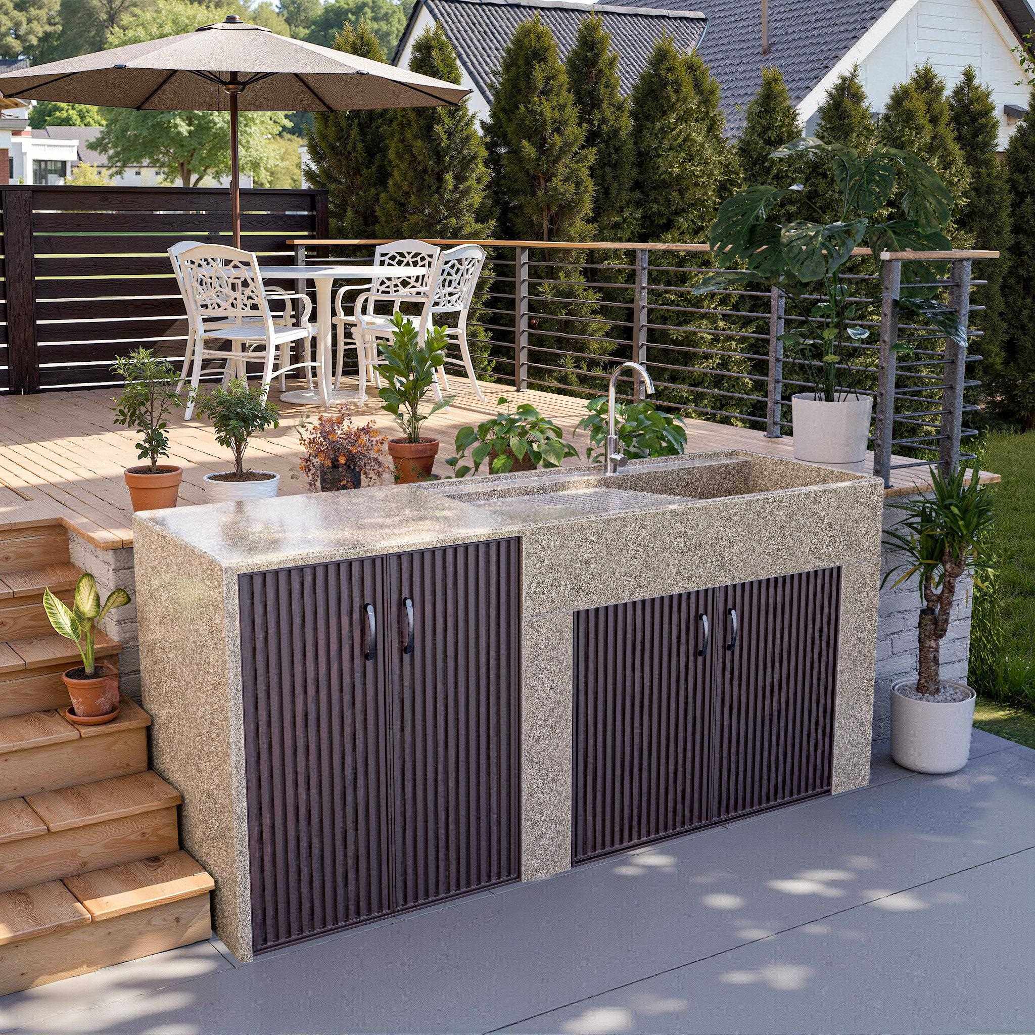 洗衣机台盆一体户外庭院花岗岩洗衣池阳台家用洗手盆一体组合柜,家装主材,盆、台一体成型式台盆,淘宝优惠券,粉丝福利购,淘宝优惠卷