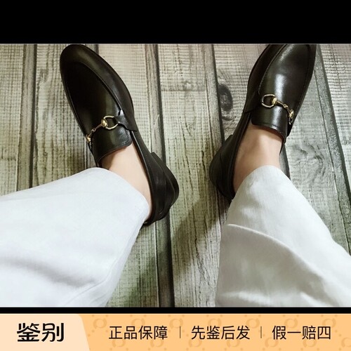 Gucci男士牛皮乐福鞋牛皮材质，脚感舒适有包装 112564二手闲置