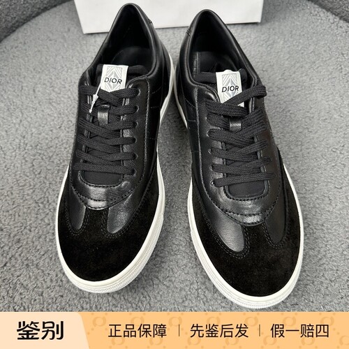 BABY Dior黑色时尚牛皮系带板鞋  165866二手闲置