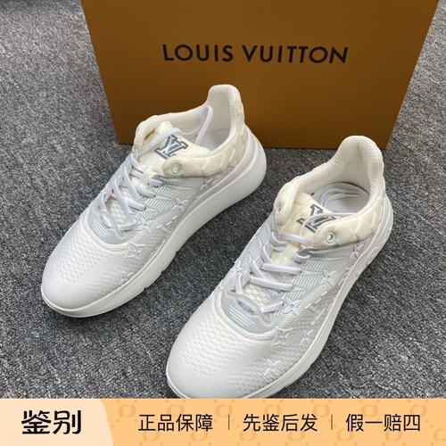 LV路易威登男士新款厚底白色老花运动鞋  102527二手闲置