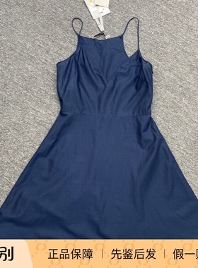 Dior 迪奥女士吊带蓝色连衣裙 115001