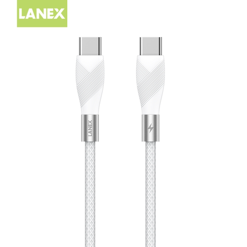 朗思lanex铝合金拉丝纹工艺48编织线身超快充手机TypeC/Lightning数据线多规格 LS29
