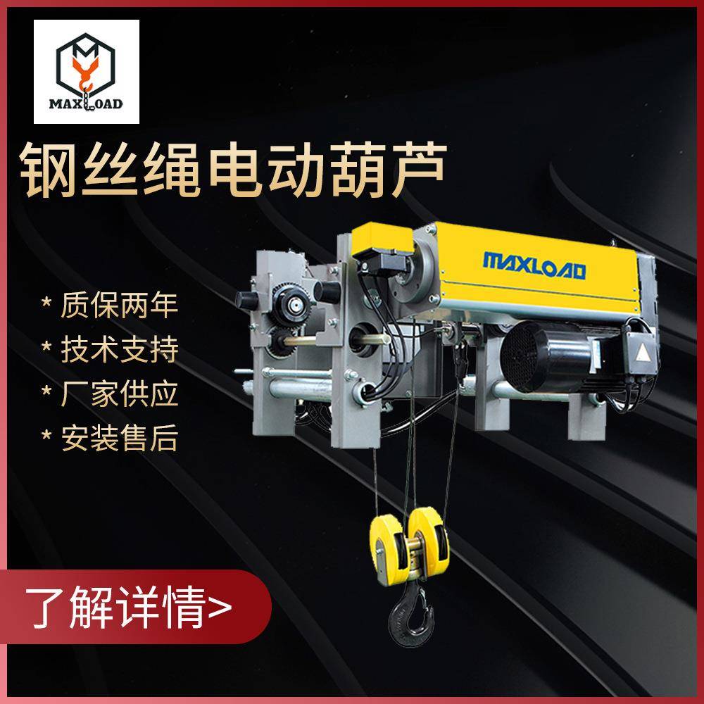 厂家供应钢丝绳电动葫芦多种规格型号欢迎选购电动葫芦
