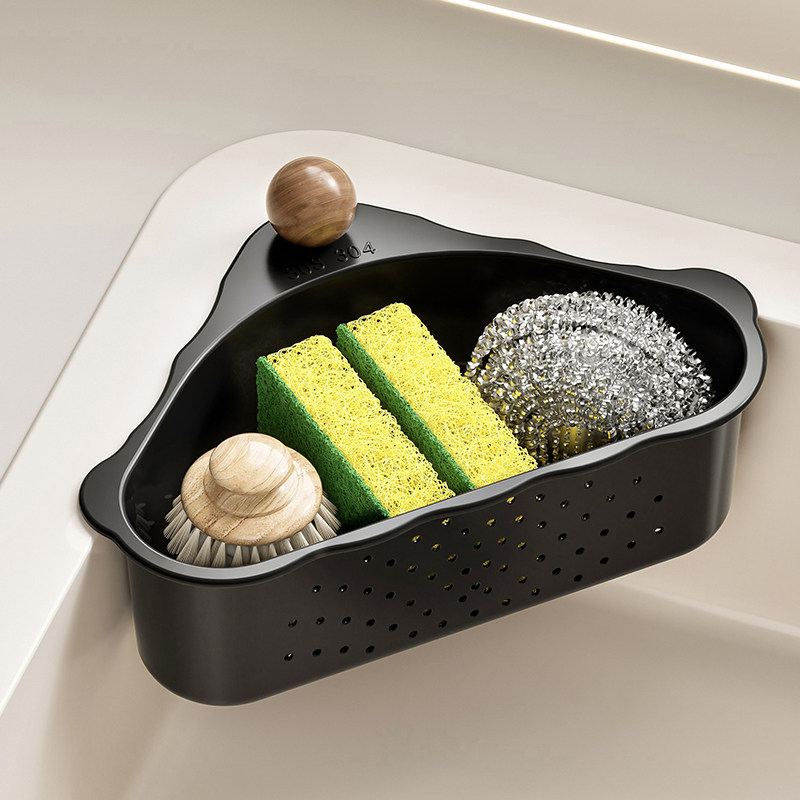 不锈钢304水槽吸盘三角沥水篮厨房滤水篮洗碗池多功能置物架,厨房/烹饪用具,厨房置物架/置物柜/角架,淘宝优惠券,粉丝福利购,淘宝优惠卷