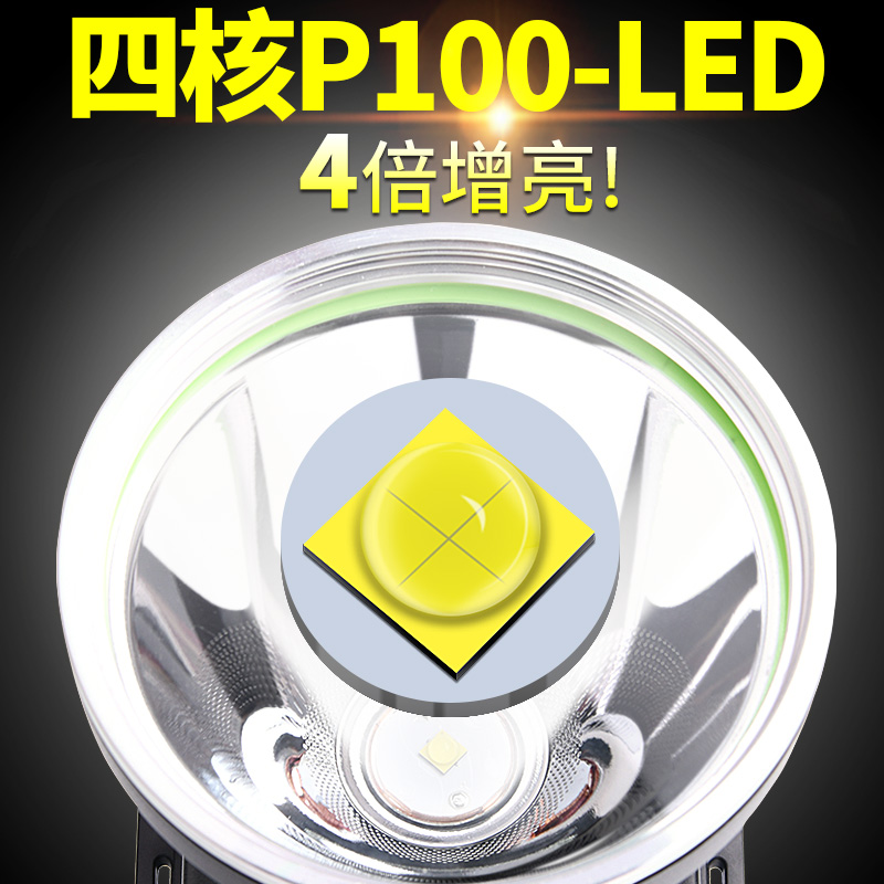 2021激光炮强光头灯P100超亮led锂电充电远射夜钓鱼头戴手电疝气