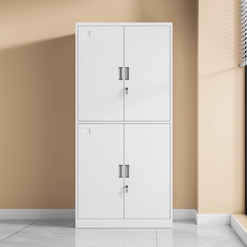 通双节钢制带锁办公文件柜