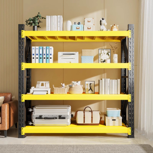 货架置物架多层商用架子超市储物架落地收纳架超强承重快递展示柜