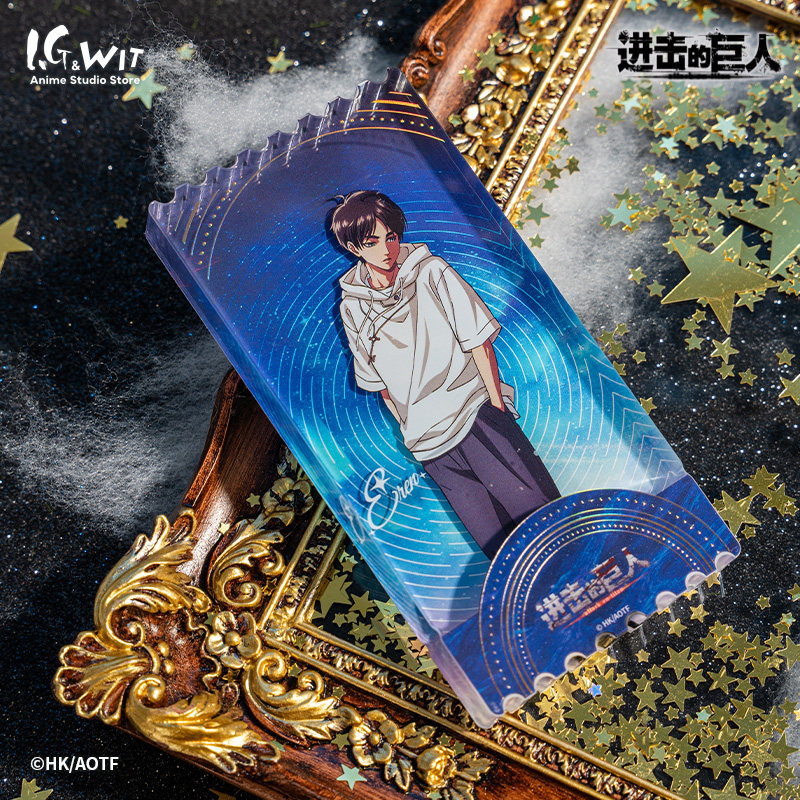 I.G WIT 进击的巨人 珍视之物系列 亚克力票根摆件撤退的矮人周边