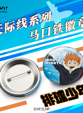 I.G WIT  排球少年天际线系列马口铁徽章动漫周边谷子