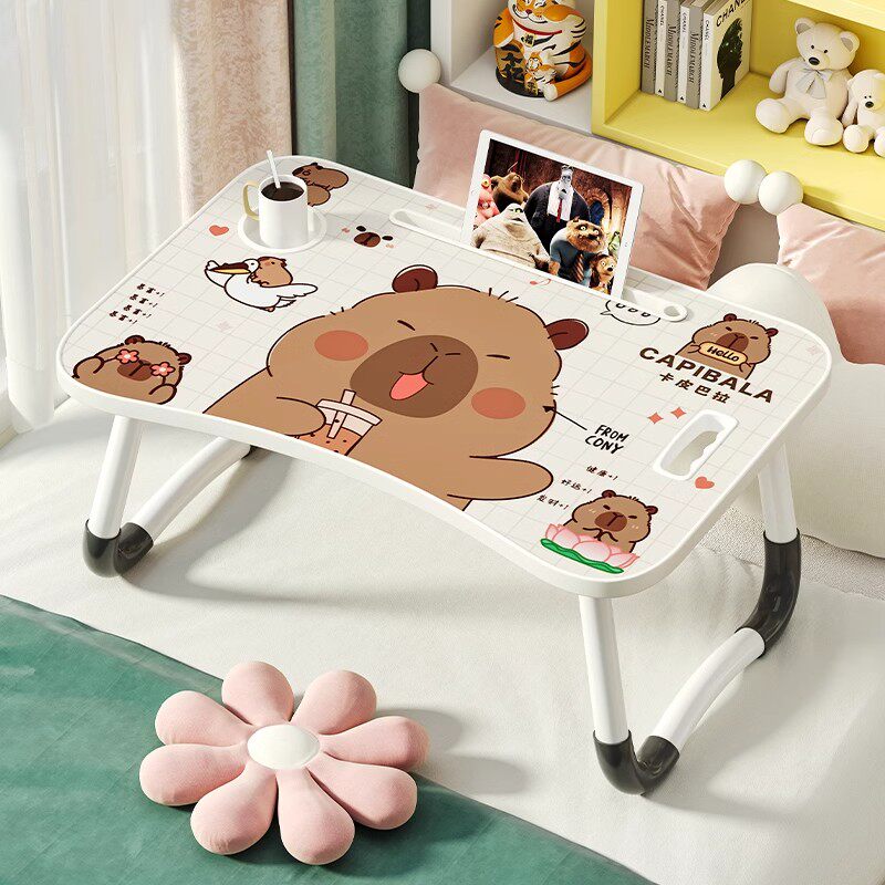 卡皮巴拉床上桌宿舍专用学习桌阅读桌床边上下铺小桌子折叠宿舍电