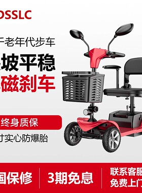 WDS新款老年代步车四轮双人老人残疾人专用电动助力电瓶车高端