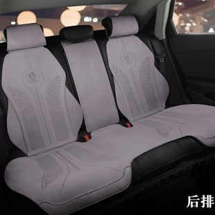 通用翻毛皮发财树2024新款 汽车坐垫四季 通风高级感女半全包座椅套