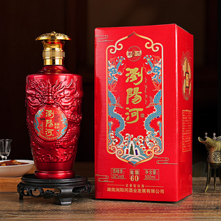 浏阳河白酒整箱52度酒水500mL*6瓶原浆酒高档礼盒批发纯粮食白酒