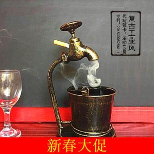 欧式 多功能潮流大号烟盅生日礼物 复古烟灰缸家用客厅时尚 创意个性