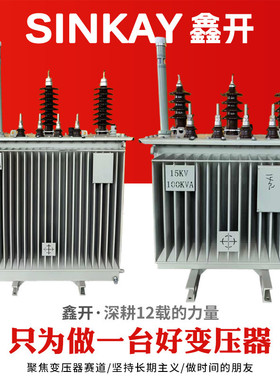 S-400KVA/33kv三相11/0.4kv高压200kw铜250千伏安15kv油浸变压器
