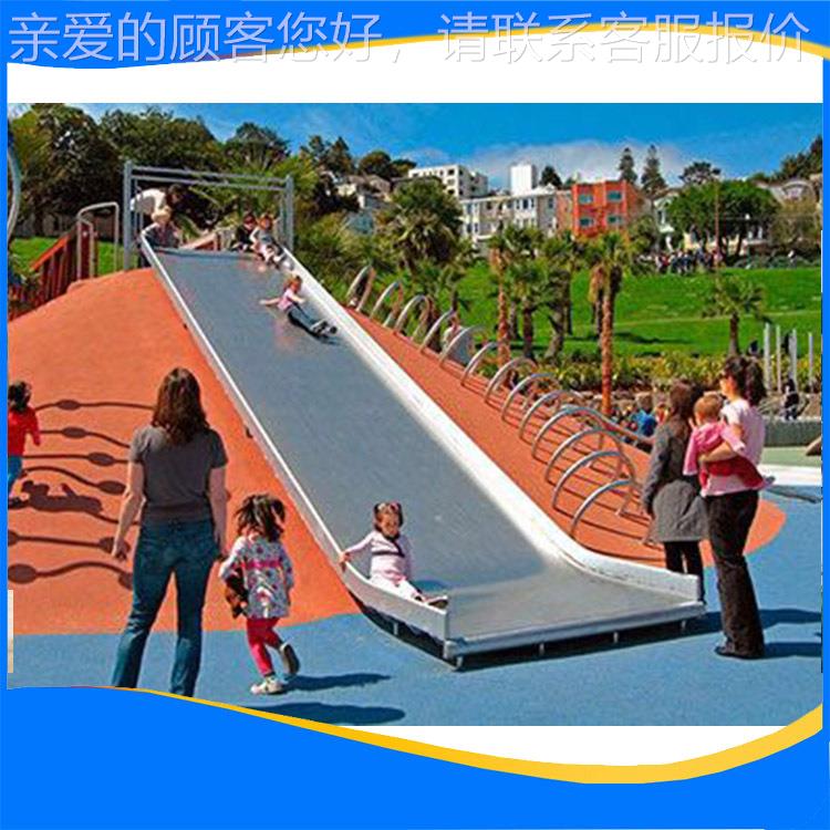 室滑10447设计厂家 小区游乐不锈梯钢滑外大梯 游乐园型不锈钢滑
