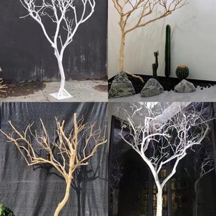 去皮干树枝造景干枝许愿树室内造型装饰树