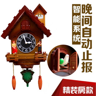布谷鸟钟表卡通挂钟客厅现代简约创意时钟儿童房挂钟卧室家用挂表