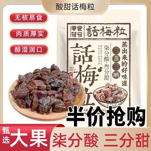 话梅粒酸甜无核话梅肉干袋装 果干果脯休闲解馋网红小零食